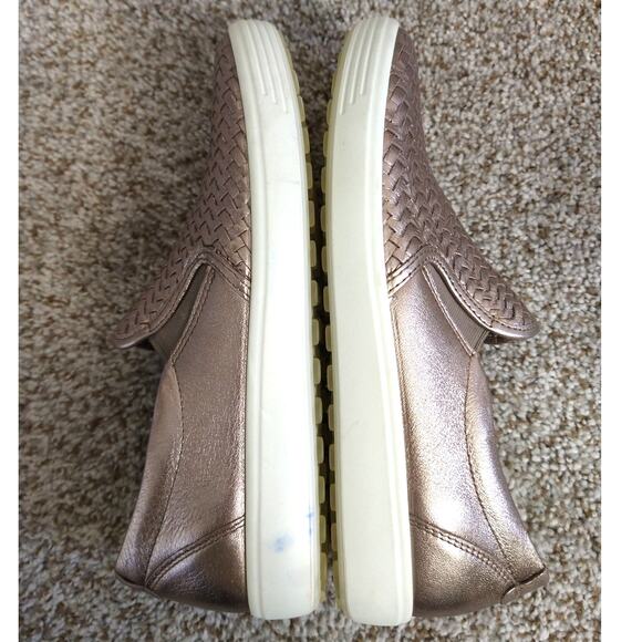 Ecco Soft 7 Slip-On Sneakers Metallic Leather Women’s 40 US 9–9.5 - Picture 7 of 9